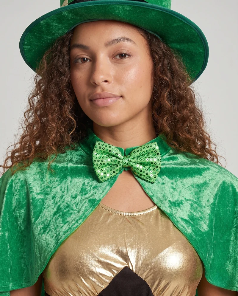 Damen Kostüm als irischer Leprechaun mit eleganten Details Nord Taschen