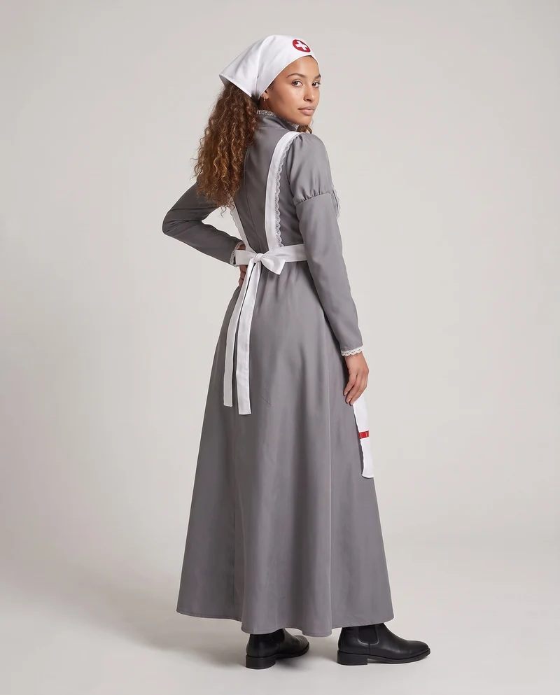 Damen Kostüm als Krankenschwester mit traditionellem Kleidungsstil Nord Taschen