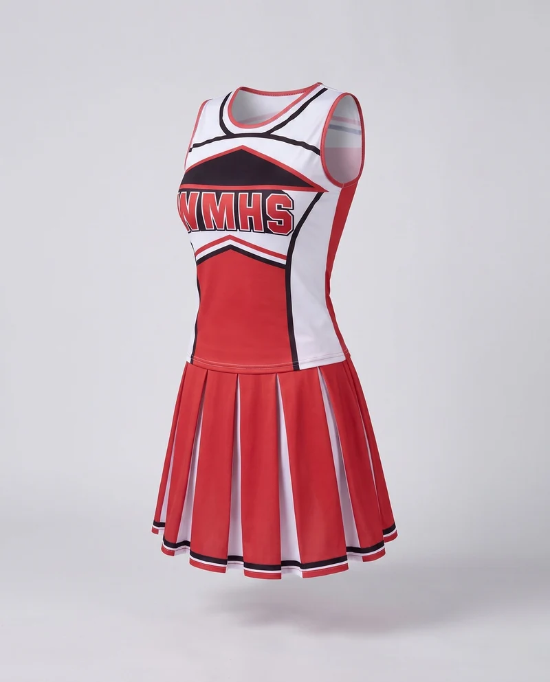 Damen Cheerleader-Kleid mit sportlichem Schnitt und schwingendem Rock Nord Taschen