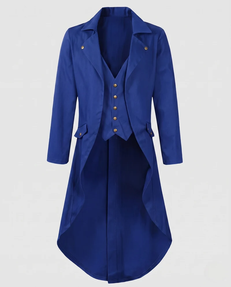 Damen Eleganter Kapuzenmantel mit asymmetrischem Saum und kunstvollen Verzierungen Nord Taschen