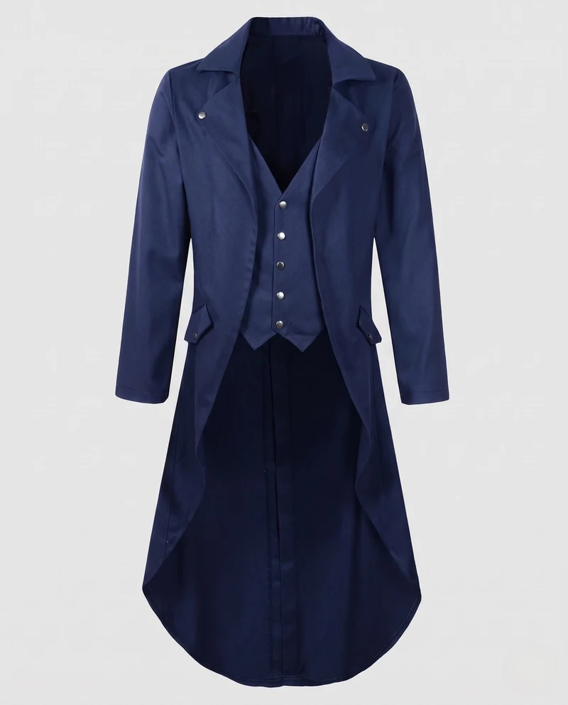 Damen Eleganter Kapuzenmantel mit asymmetrischem Saum und kunstvollen Verzierungen Nord Taschen