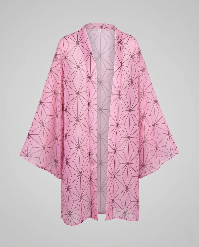 Damen Eleganter Kimono mit modernem geometrischen Muster Nord Taschen