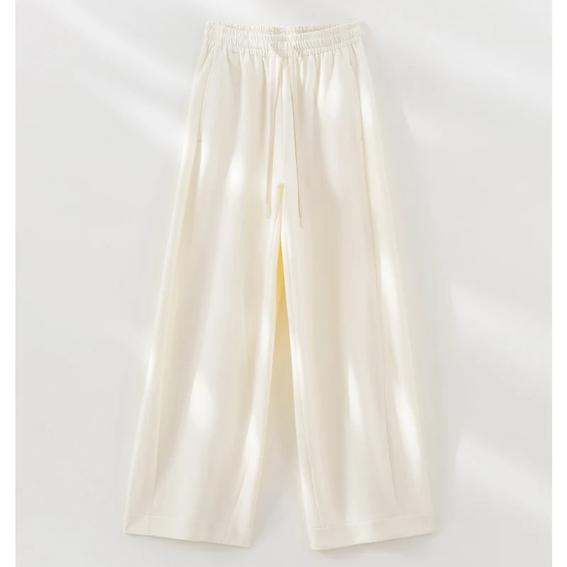 Damen Weite Loungehose mit elastischem Bund, Kordelzug und seitlichen Eingrifftaschen Nord Taschen