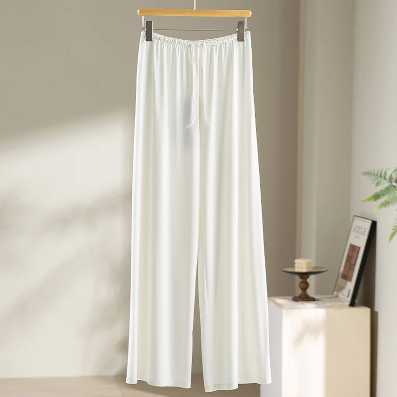 Damen Weite Lounge-Hose mit elastischem Bund und Tunnelzug Nord Taschen