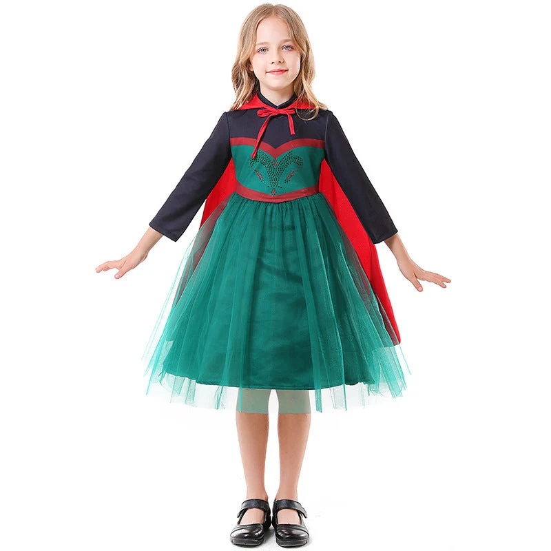 Mädchen Kostüm als zauberhafte Prinzessin mit Tüllrock und Umhang Nord Taschen