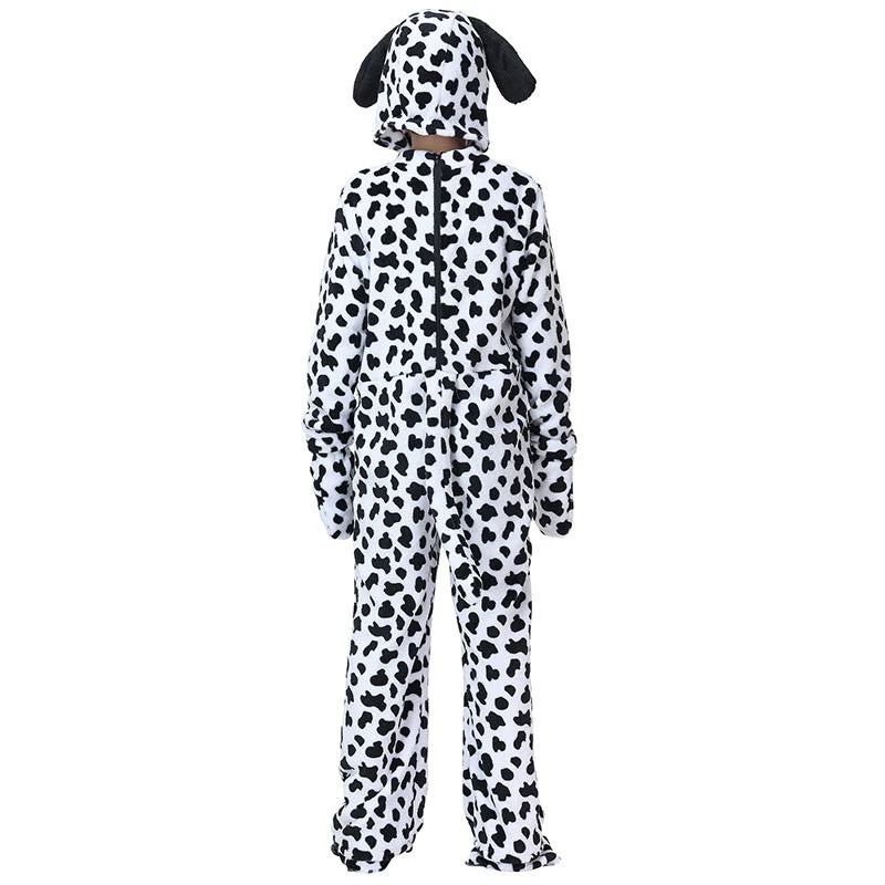 Mädchen Kuschelanzug im Hundedesign mit Ohren und Pfoten Nord Taschen