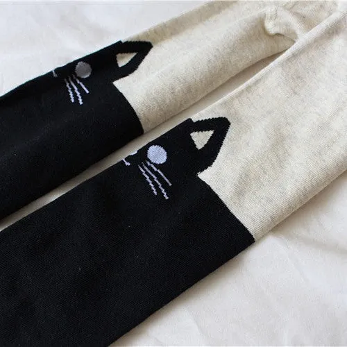 Mädchen Leggings mit Katzenmotiv Nord Taschen