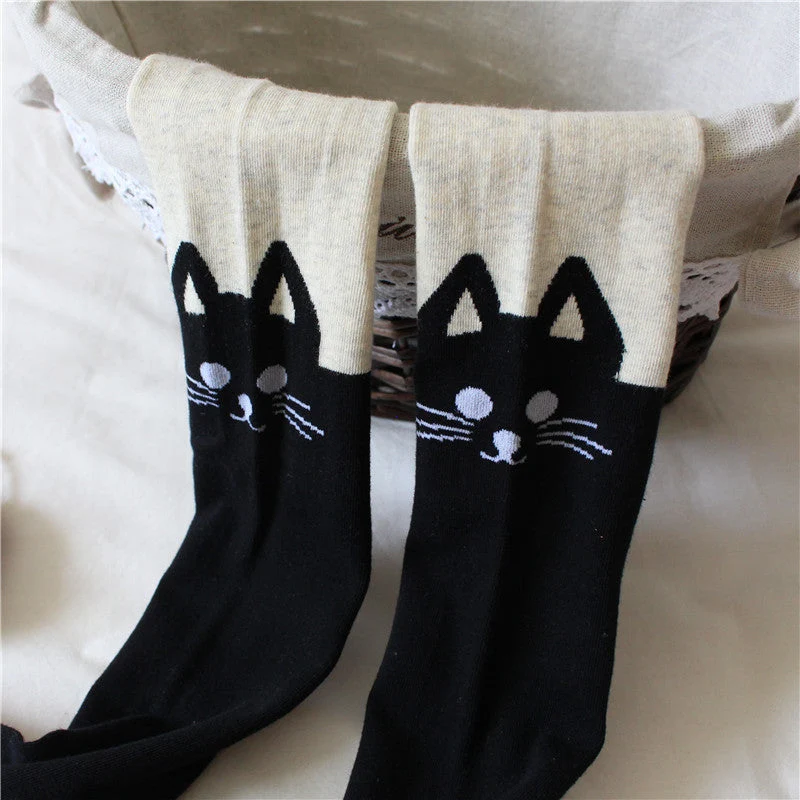 Mädchen Leggings mit Katzenmotiv Nord Taschen