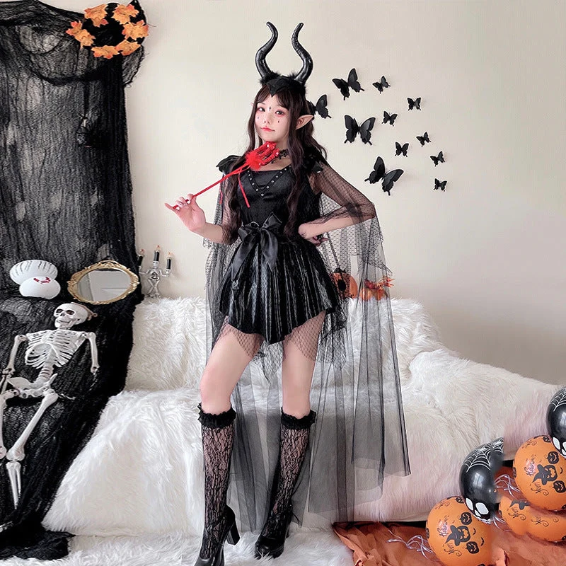 Damen verführerisches Halloween-Kostüm mit transparentem Tüll und zarten Details Nord Taschen