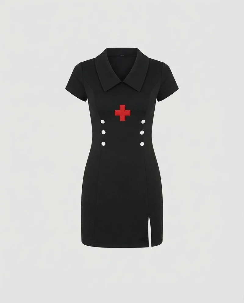 Damen Verführerisches Krankenschwester-Kostüm mit Accessoires Nord Taschen