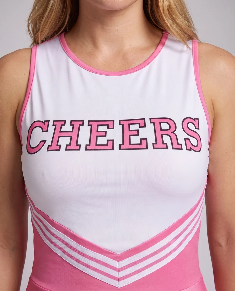 Damen Cheerleader Kostüm mit sportlichem Design und kontrastierenden Streifen Nord Taschen