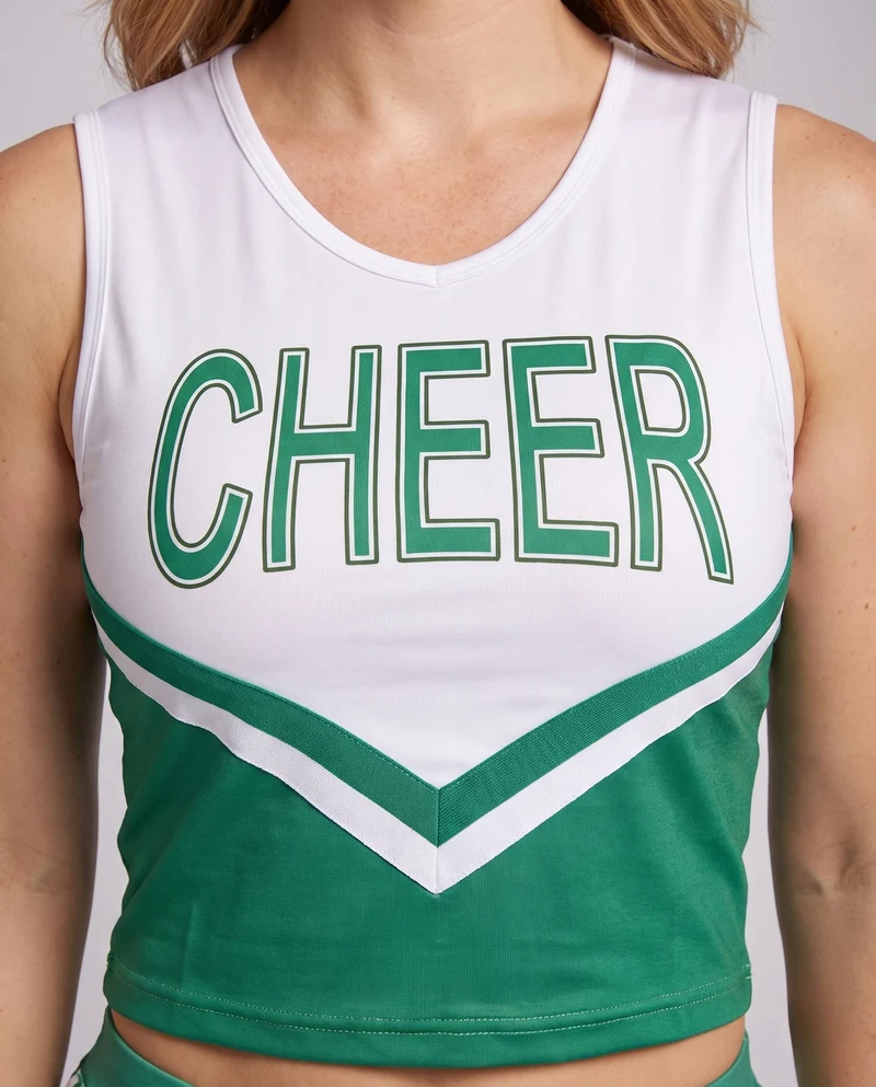 Damen Cheerleading-Kostüm mit stylischem Rock und Socken Nord Taschen