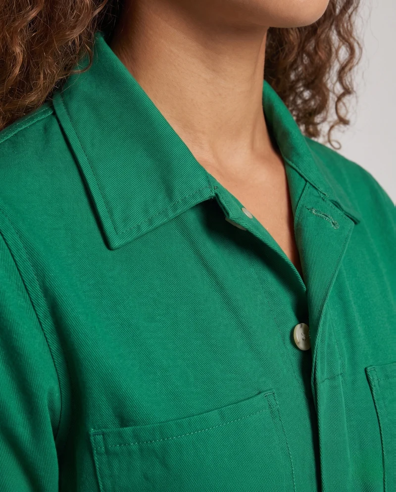 Damen eleganter Overall mit Taillengürtel Nord Taschen