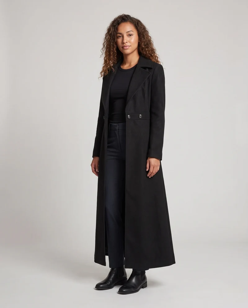 Damen Eleganter und modischer Maxi-Mantel Nord Taschen