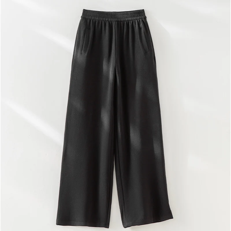 Damen Weite Komforthose mit hohem elastischem Bund und seitlichen Eingrifftaschen Nord Taschen