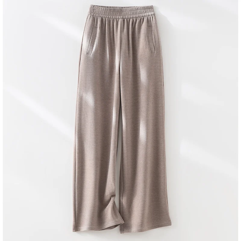 Damen Weite Komforthose mit hohem elastischem Bund und seitlichen Eingrifftaschen Nord Taschen