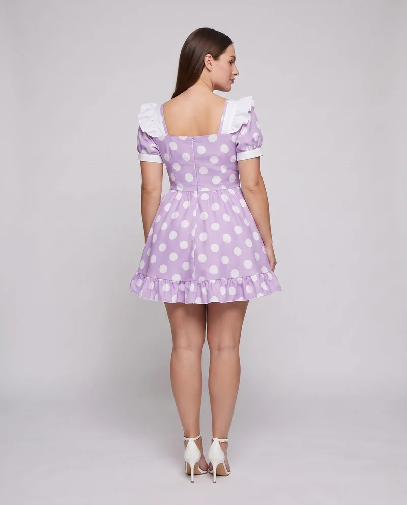 Damen Kostümkleid im verspielten Retro-Stil mit Schürze und Rüschendetails Nord Taschen