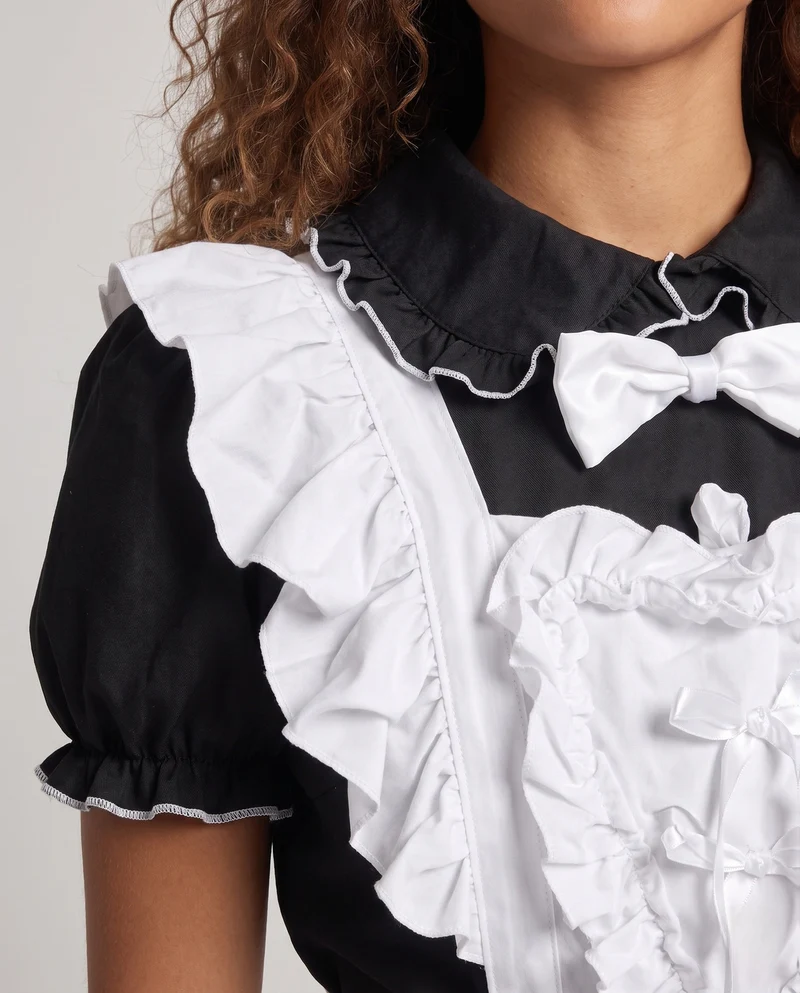 Damen Kostümkleid mit Rüschen Nord Taschen