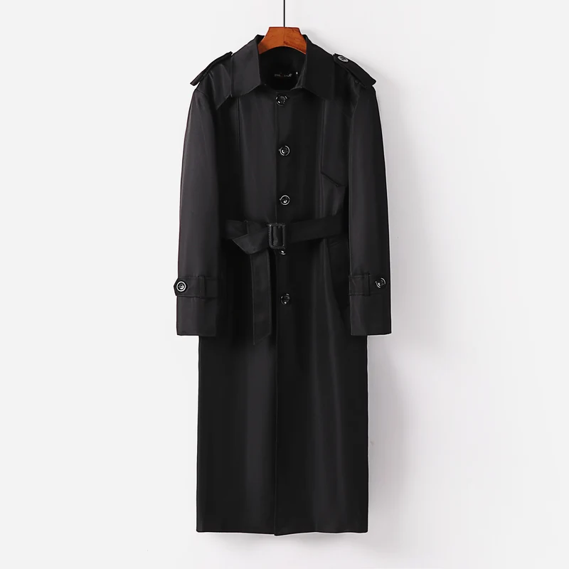 Damen eleganter leichter Trenchcoat mit Epauletten und Knopfleiste Nord Taschen
