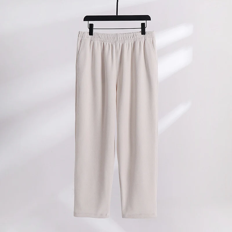 Damen Cordhose mit elastischem Bund weitem Bein und Eingrifftaschen Nord Taschen