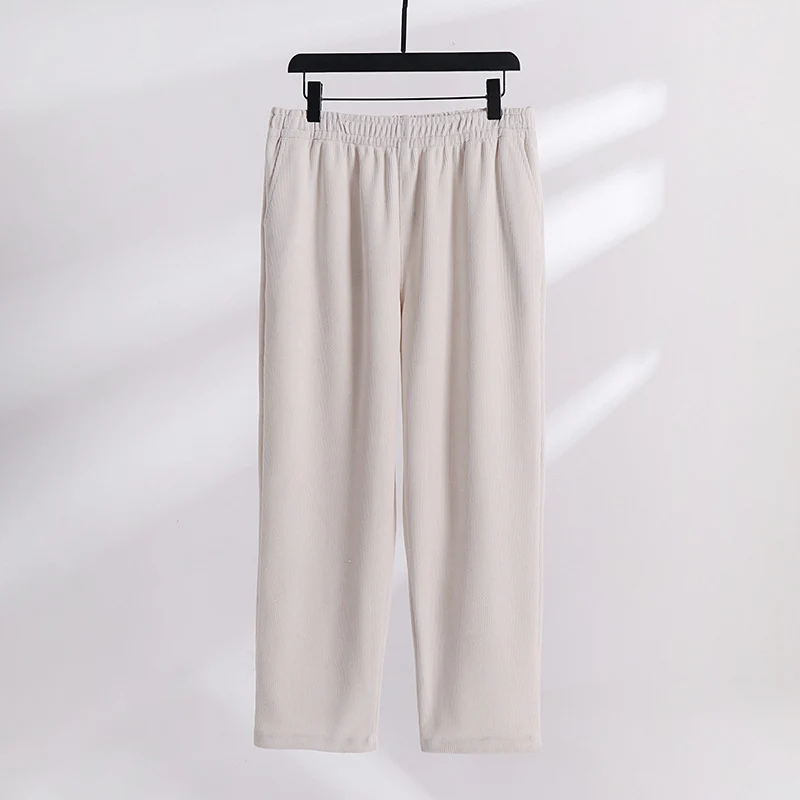 Damen Cordhose mit elastischem Bund weitem Bein und Eingrifftaschen Nord Taschen