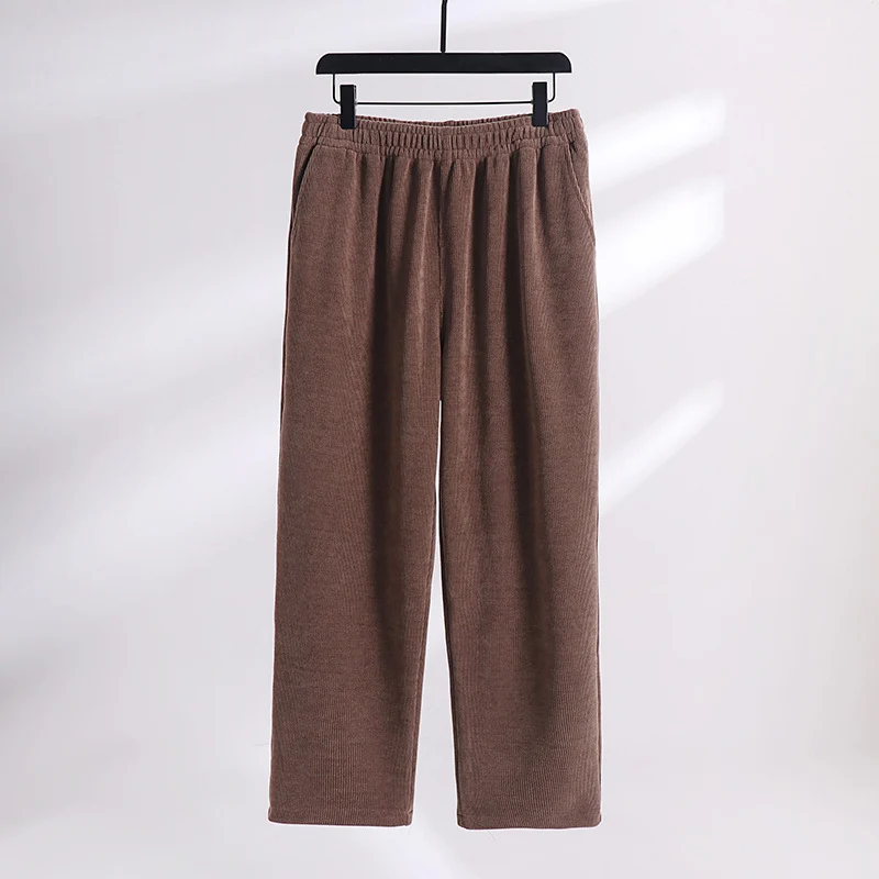 Damen Cordhose mit elastischem Bund weitem Bein und Eingrifftaschen Nord Taschen