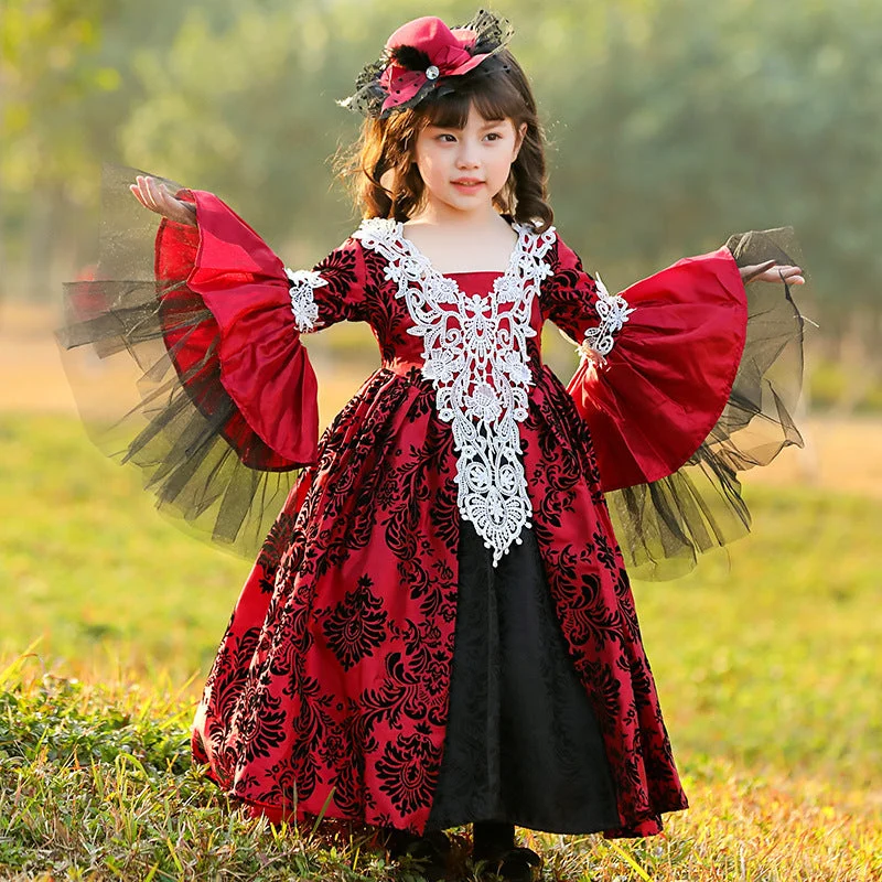 Mädchen märchenhaftes Ballkleid mit Rüschendetails Nord Taschen