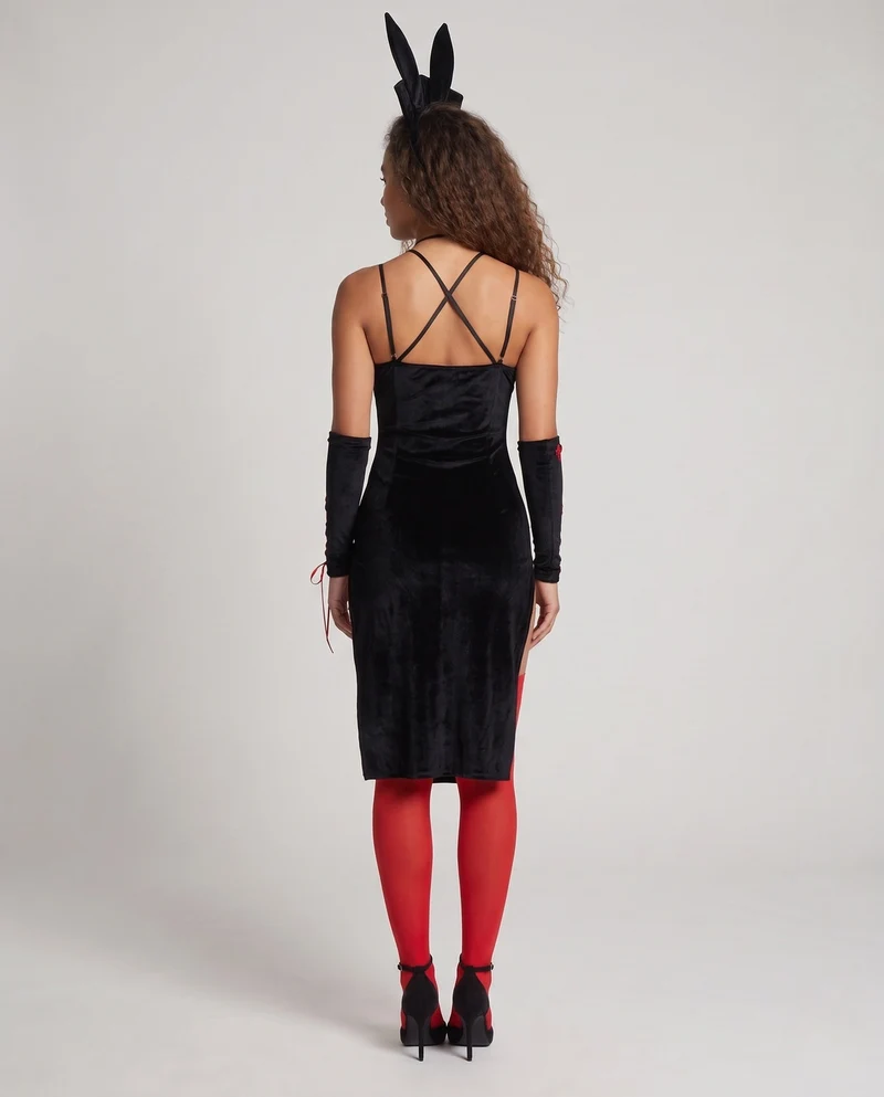 Damen Verspielt sexy Kleid mit Riemchendetail Nord Taschen