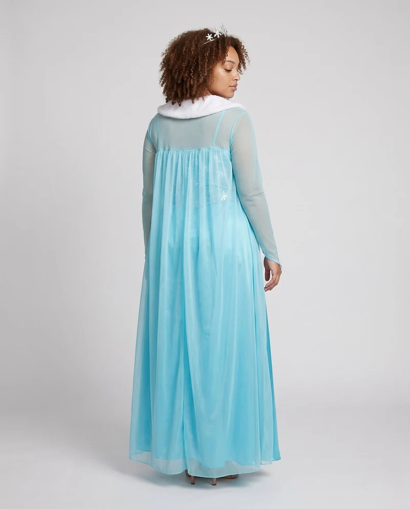 Damen Elegantes Prinzessinnenkleid mit transparentem Umhang und detaillierten Verzierungen Nord Taschen