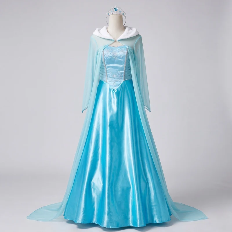 Damen Elegantes Prinzessinnenkleid mit transparentem Umhang und detaillierten Verzierungen Nord Taschen