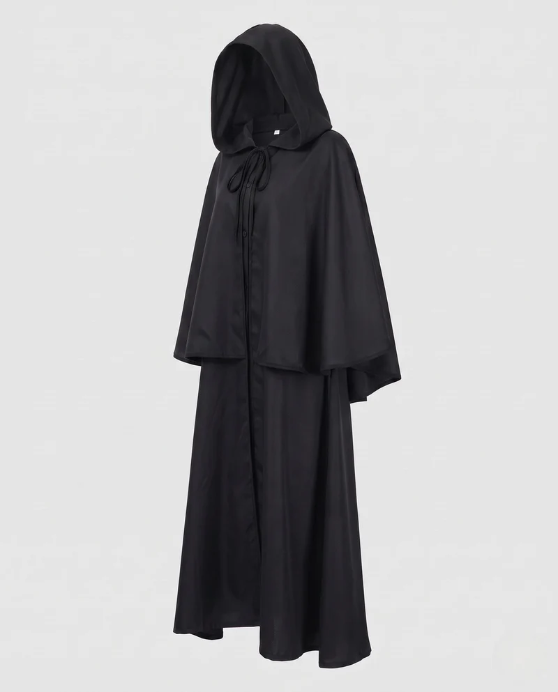 Damen Festliche Kapuzenrobe mit elegantem Design und schwingendem Schnitt Nord Taschen