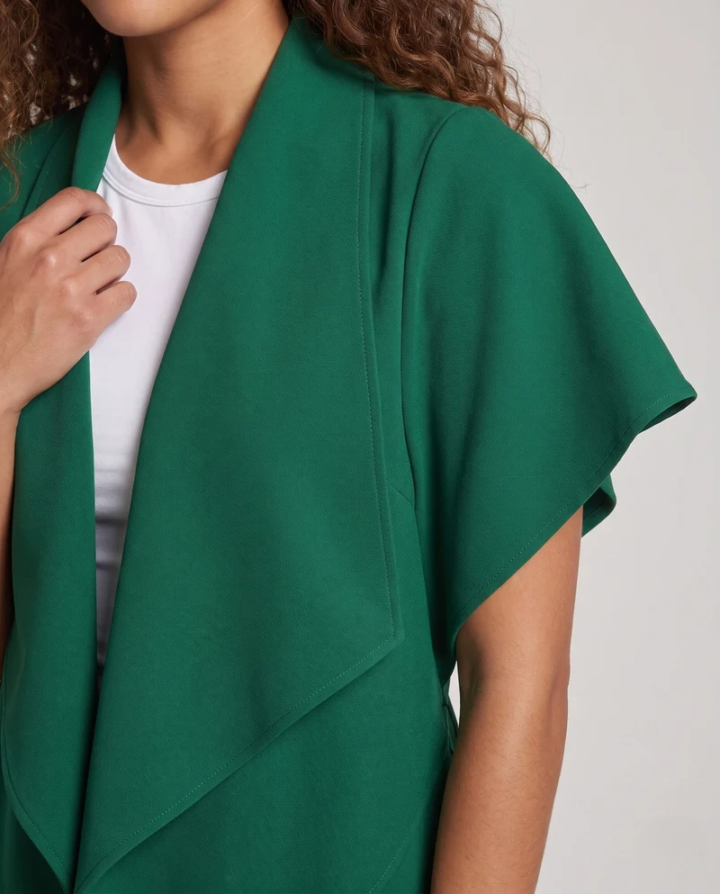 Damen eleganter Wickelumhang aus fließendem Stoff Nord Taschen