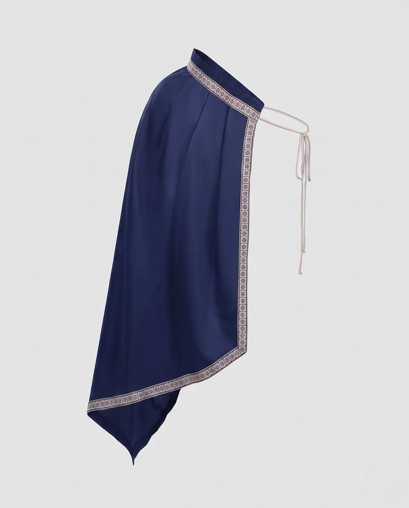 Damen elegantes Cape mit dekorativem Saum Nord Taschen