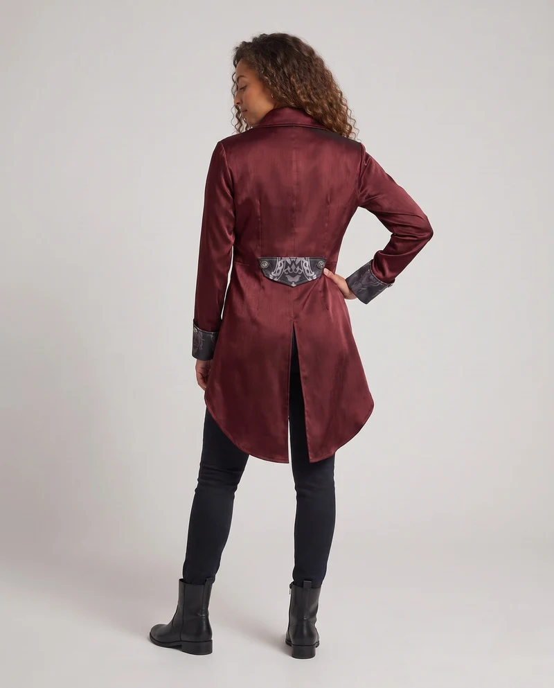 Damen Elegantes historischen Kostümjacke mit kunstvollen Verzierungen Nord Taschen