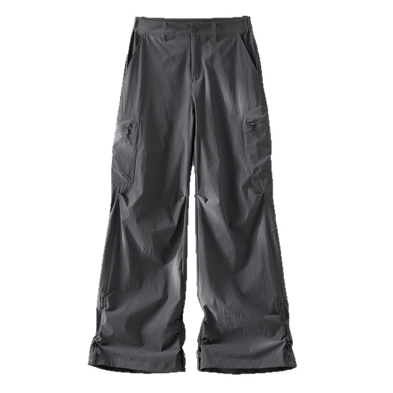 Damen Weite Cargo‑Hose mit verstellbarem Saum und Multifunktions-Taschen Nord Taschen