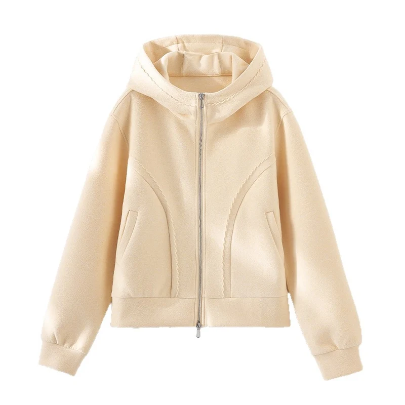 Damen Weiche High‑Waist Jogginghose aus Teddyfleece mit weitem Bein und Kordelzug Nord Taschen
