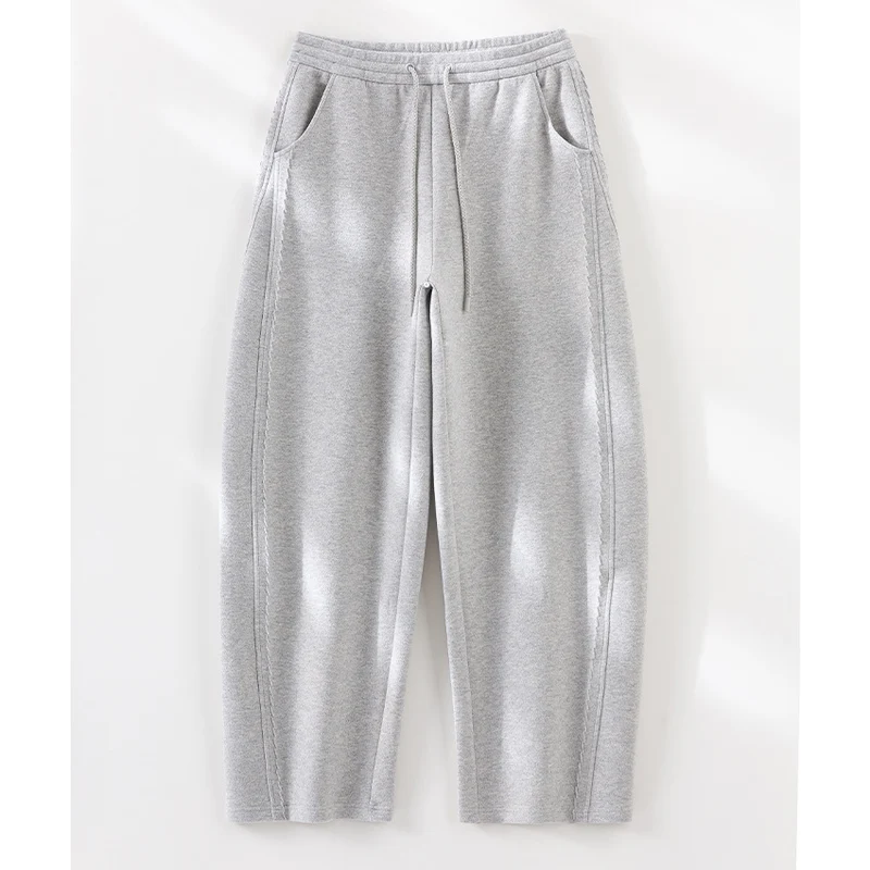 Damen Weiche High‑Waist Jogginghose aus Teddyfleece mit weitem Bein und Kordelzug Nord Taschen