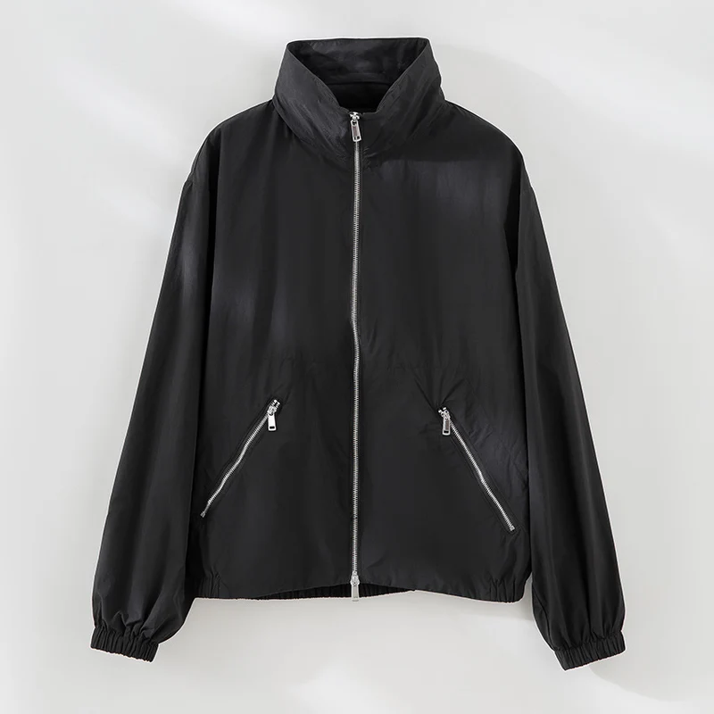 Damen Ultralight Übergangsjacke mit hohem Kragen, diagonalen Reißverschlusstaschen und elastischem Saum Nord Taschen