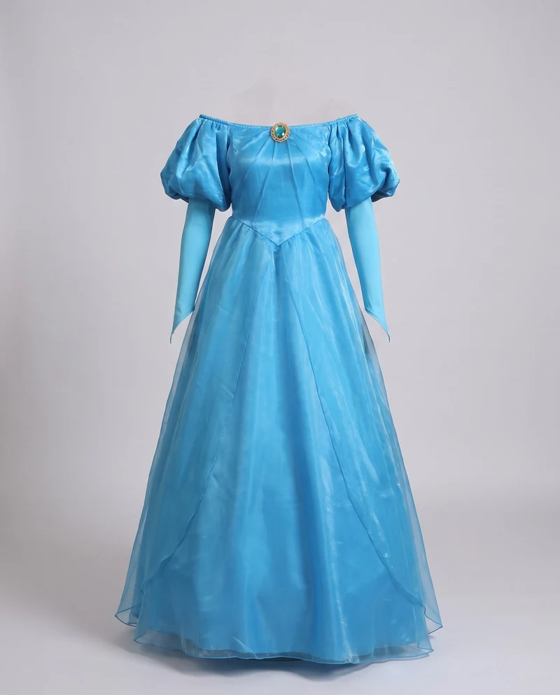 Damen Märchenhaftes Ballkleid mit offenem Dekolleté und Puffärmeln Nord Taschen
