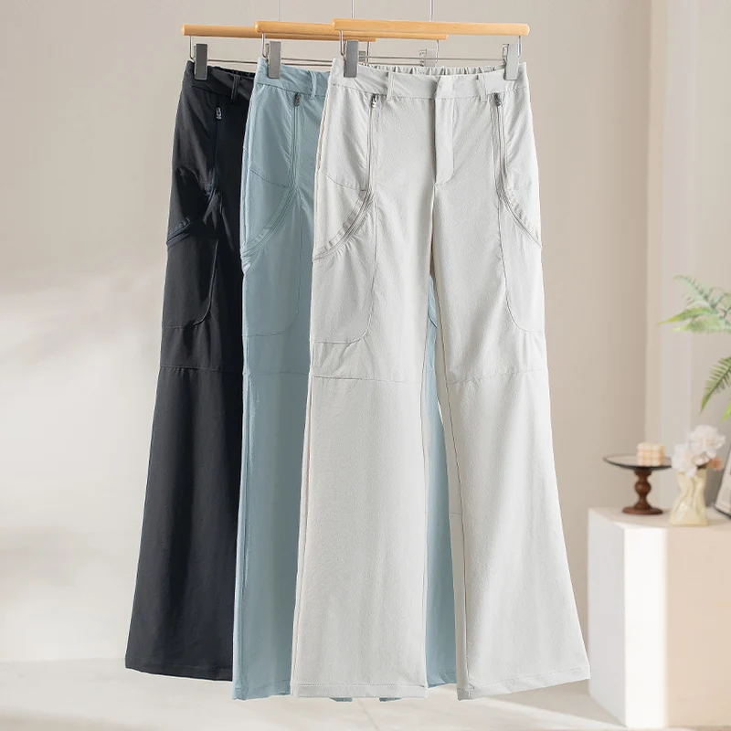 Damen Ultraleichter Kapuzen-Windbreaker mit Zwei-Wege‑Reißverschluss Nord Taschen