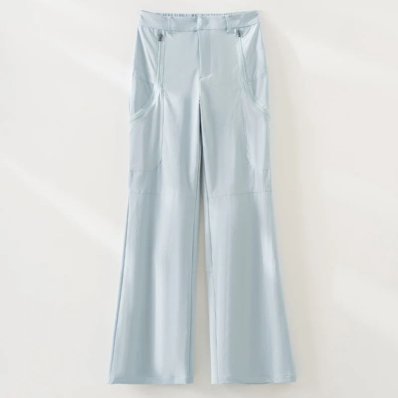 Damen Ultraleichter Kapuzen-Windbreaker mit Zwei-Wege‑Reißverschluss Nord Taschen