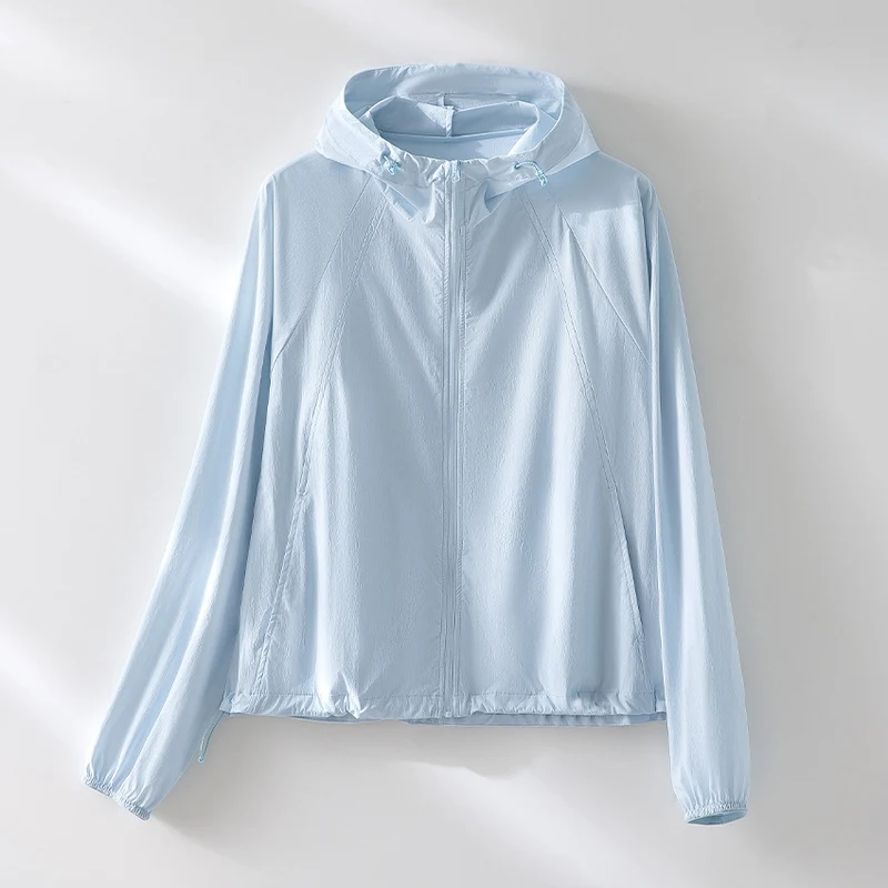 Damen Ultraleichte Kapuzen-Windjacke mit Raglanärmeln und Reißverschlusstaschen Nord Taschen