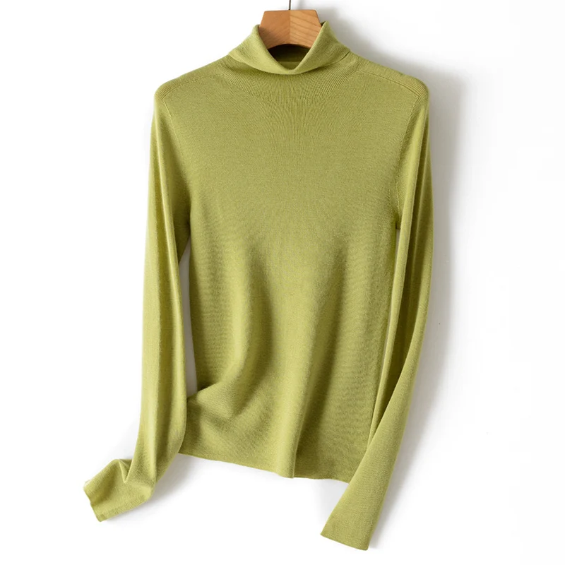 Damen Ultrafeiner Rollkragenpullover aus Feinstrick mit schmaler Silhouette Nord Taschen