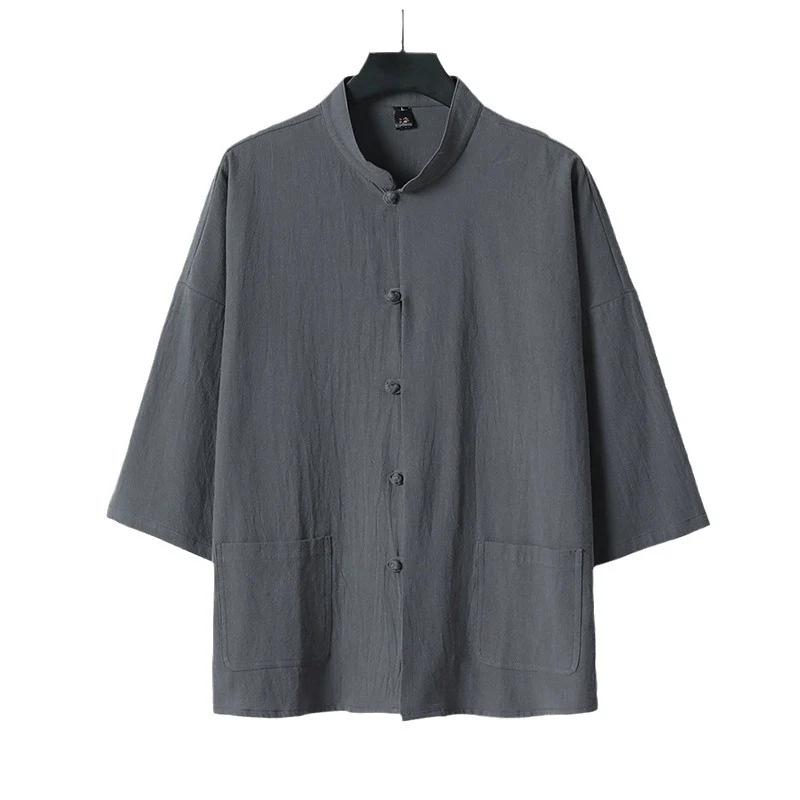 Damen Zweiteiliges Leichtes Lounge-Set mit Stehkragen, Kurzarm-Jacke und weitem Palazzo-Hosenrock Nord Taschen