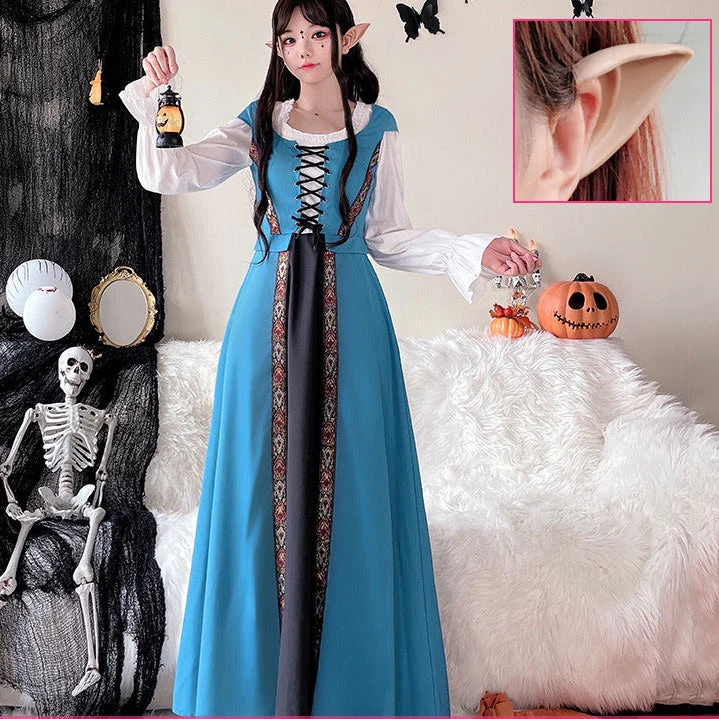 Damen Märchenhaftes Kostümkleid mit eleganter Schnürung und romantischen Details Nord Taschen