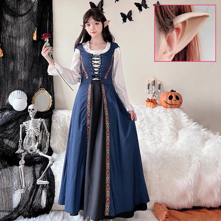Damen Märchenhaftes Kostümkleid mit eleganter Schnürung und romantischen Details Nord Taschen