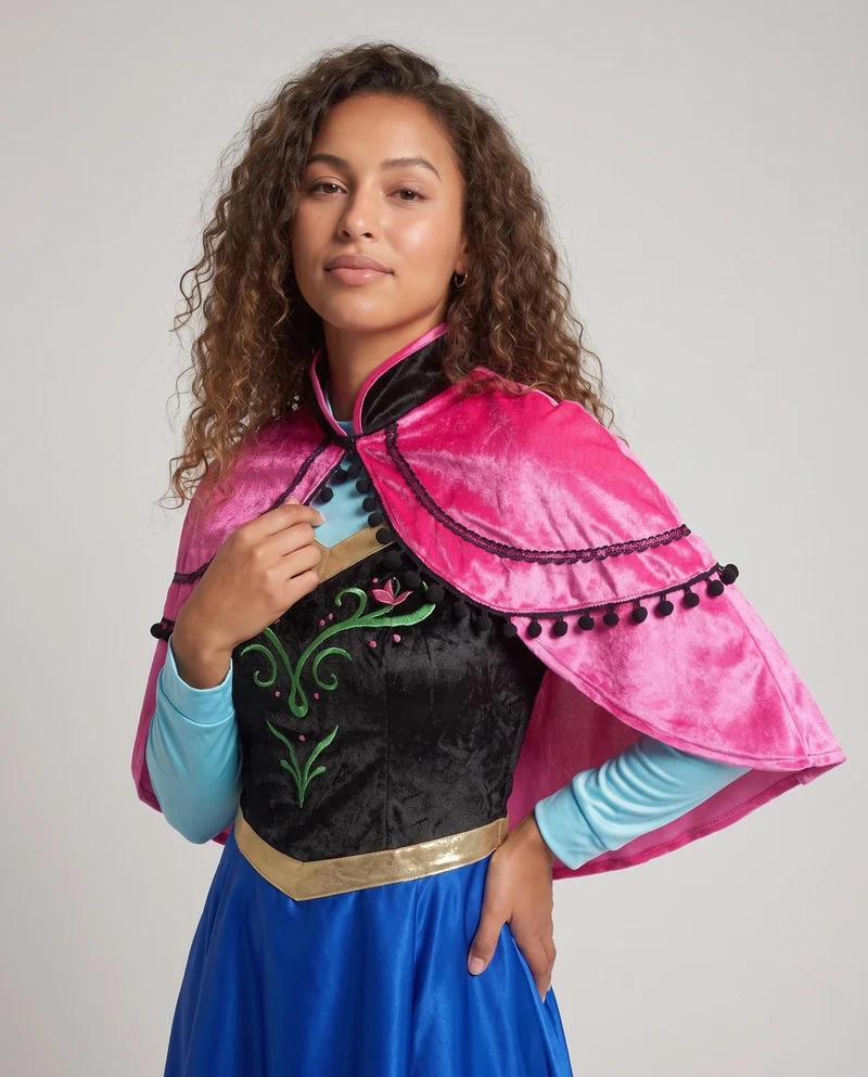 Damen Märchenhaftes Prinzessinnen-Kostüm mit Cape und floralem Design Nord Taschen