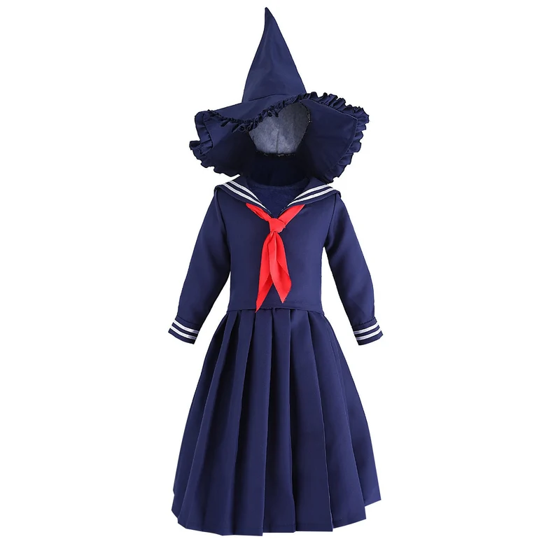 Mädchen Matrosenkleid mit großem Kragen und rotem Halstuch Nord Taschen