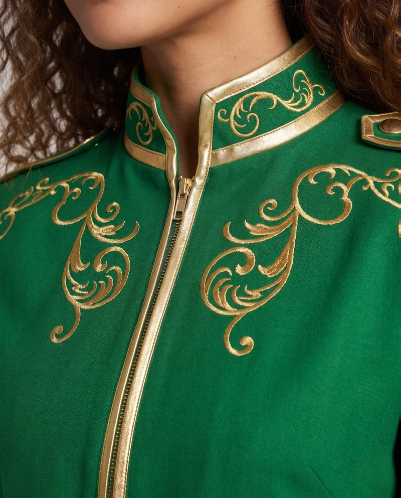 Damen festlicher Anzugjacke mit goldenen Details Nord Taschen