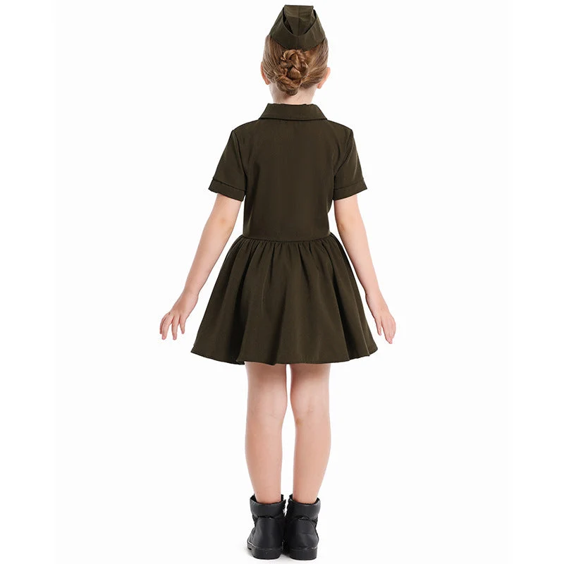Mädchen Polizei-Kostümkleid mit Rock und Mütze Nord Taschen